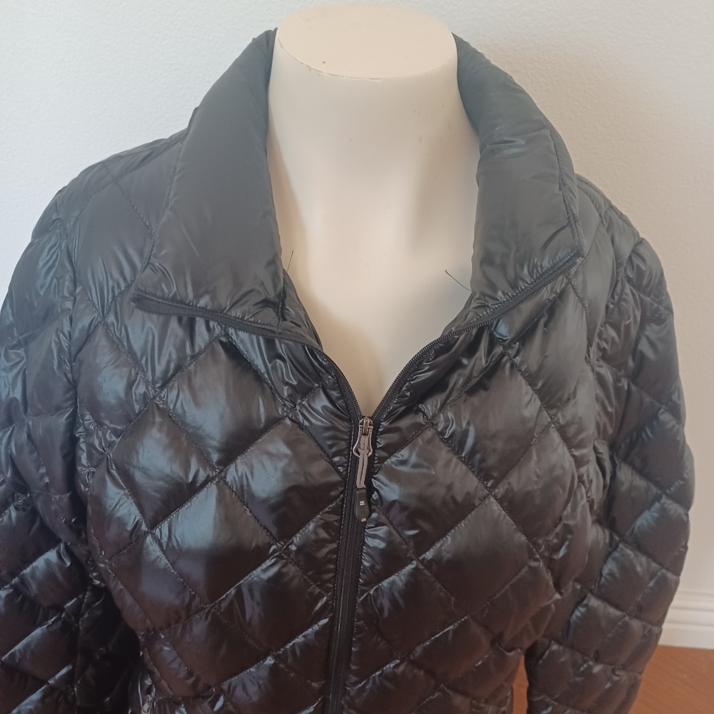 32 Degree Light Weight Puffer Puffy Jacket Women M Down Filled Packable Black - Picture 3 of 12